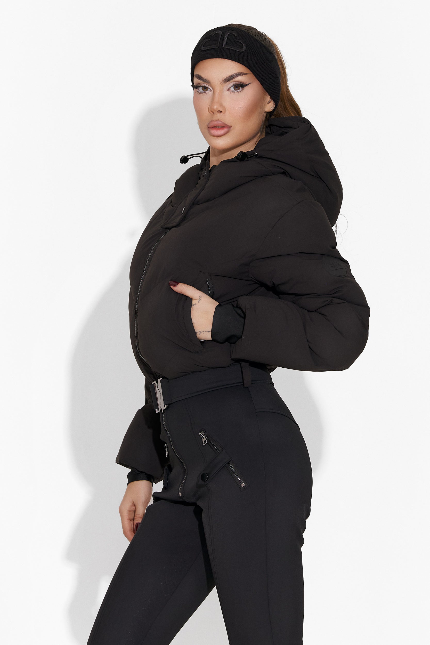 Salopeta ski dama neagra Vibranty Bogas