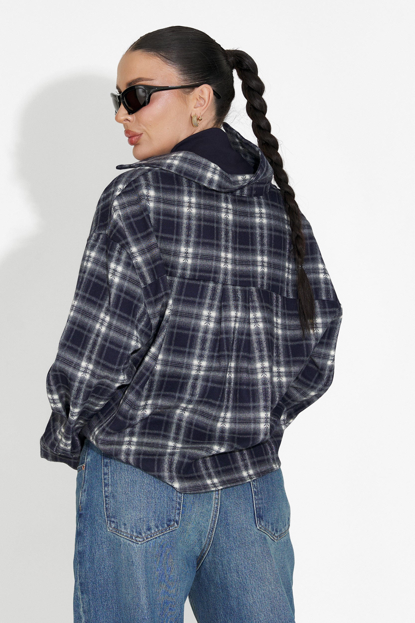 Set camasa dama + maiou bleumarin Noielia Bogas