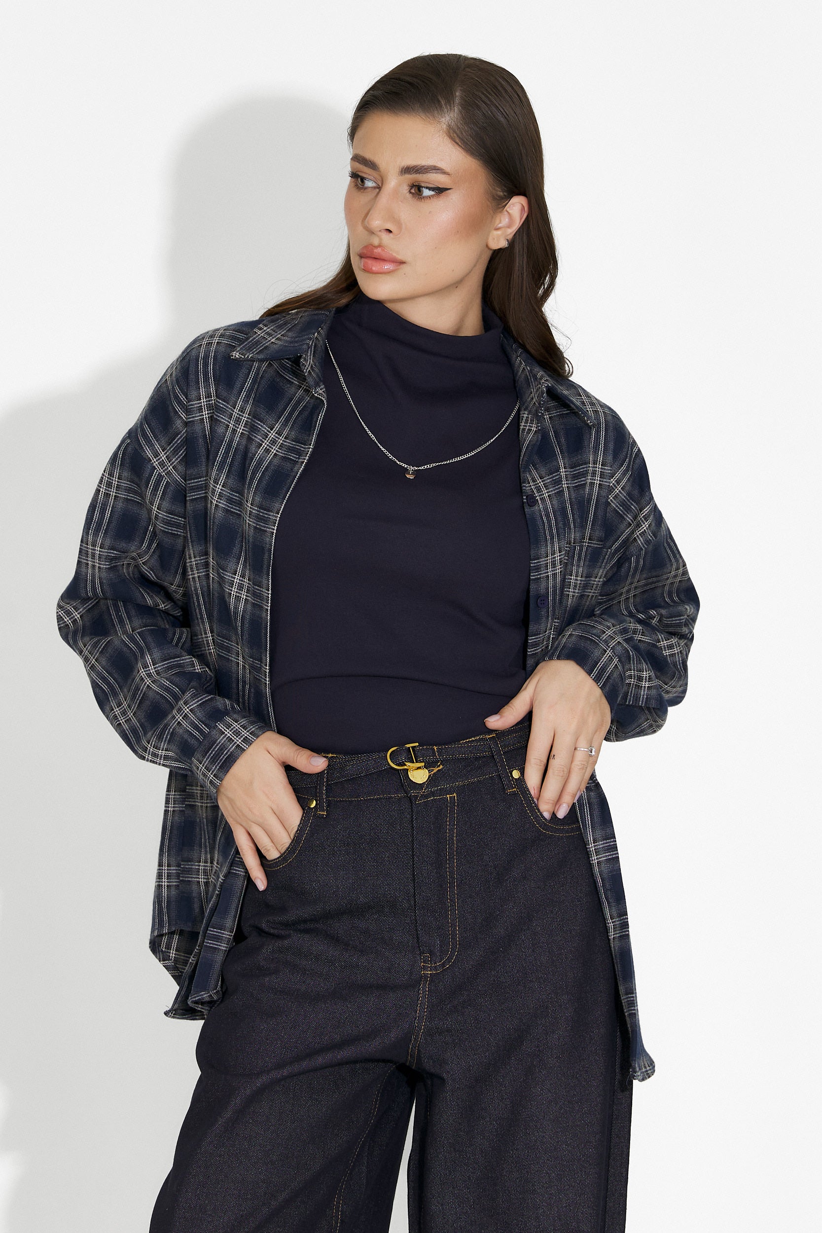 Set dama camasa + maiou bleumarin Arlete Bogas