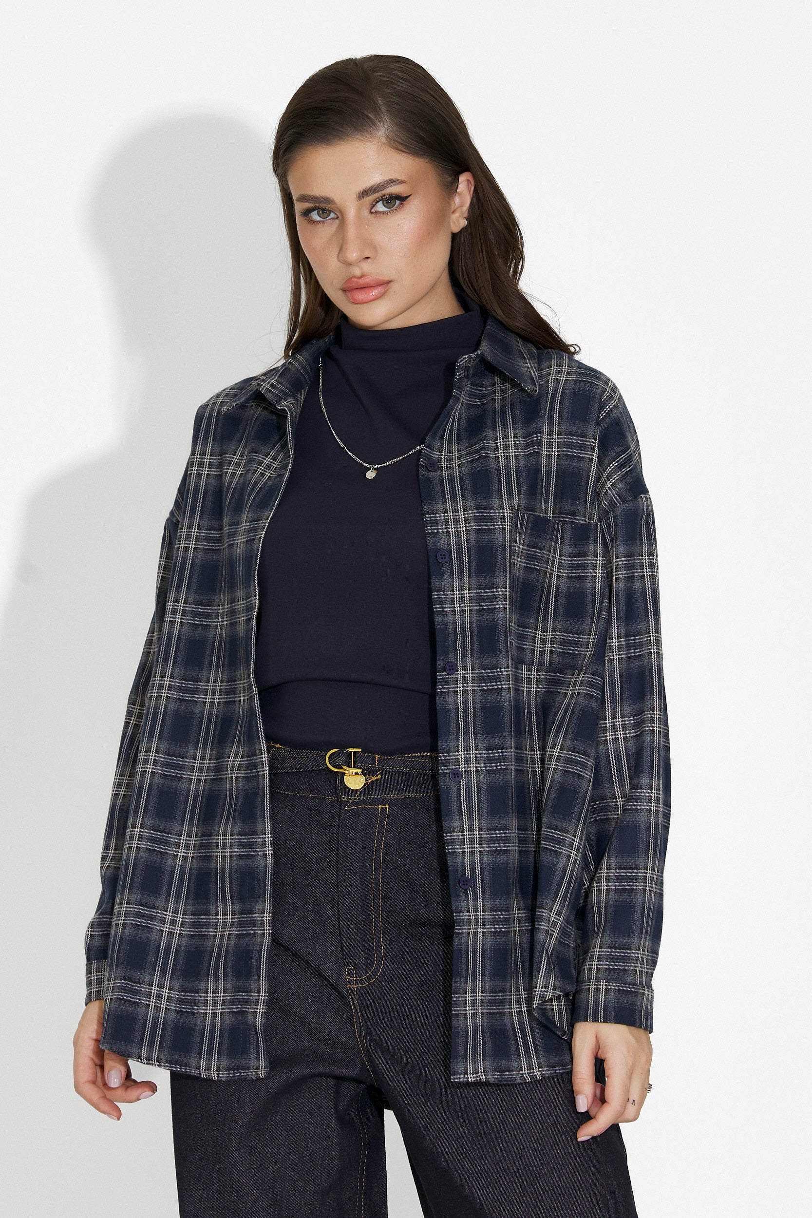 Set dama camasa + maiou bleumarin Arlete Bogas