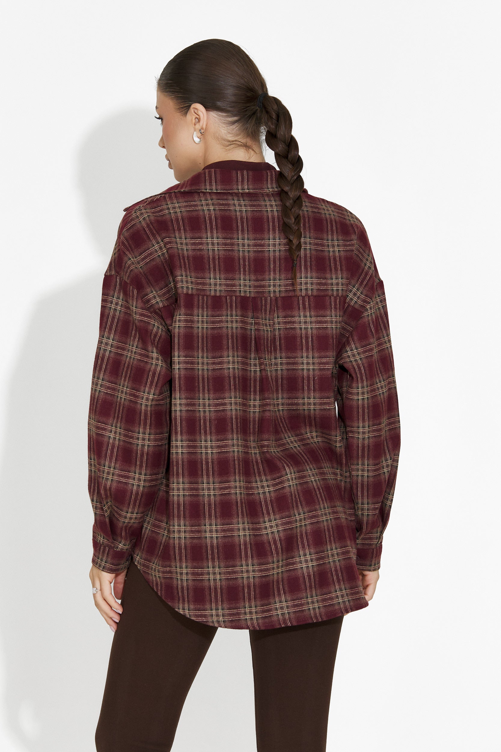 Set dama camasa + maiou burgundy Arlete Bogas