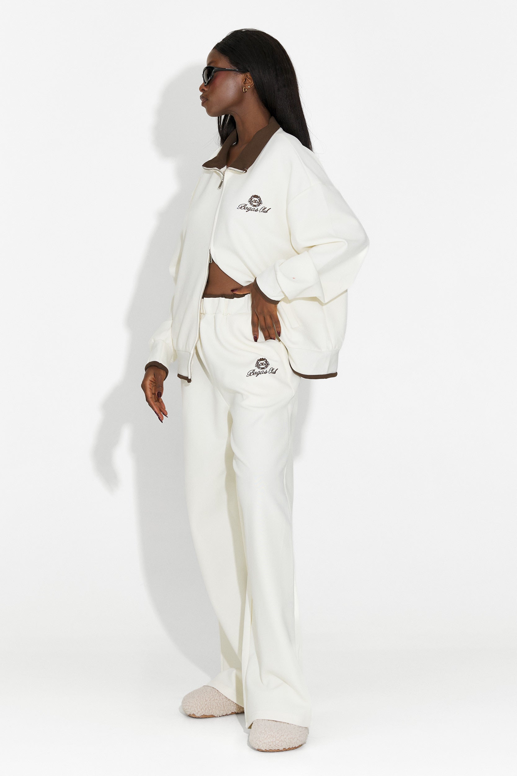 Trening dama casual bej Lysara Bogas