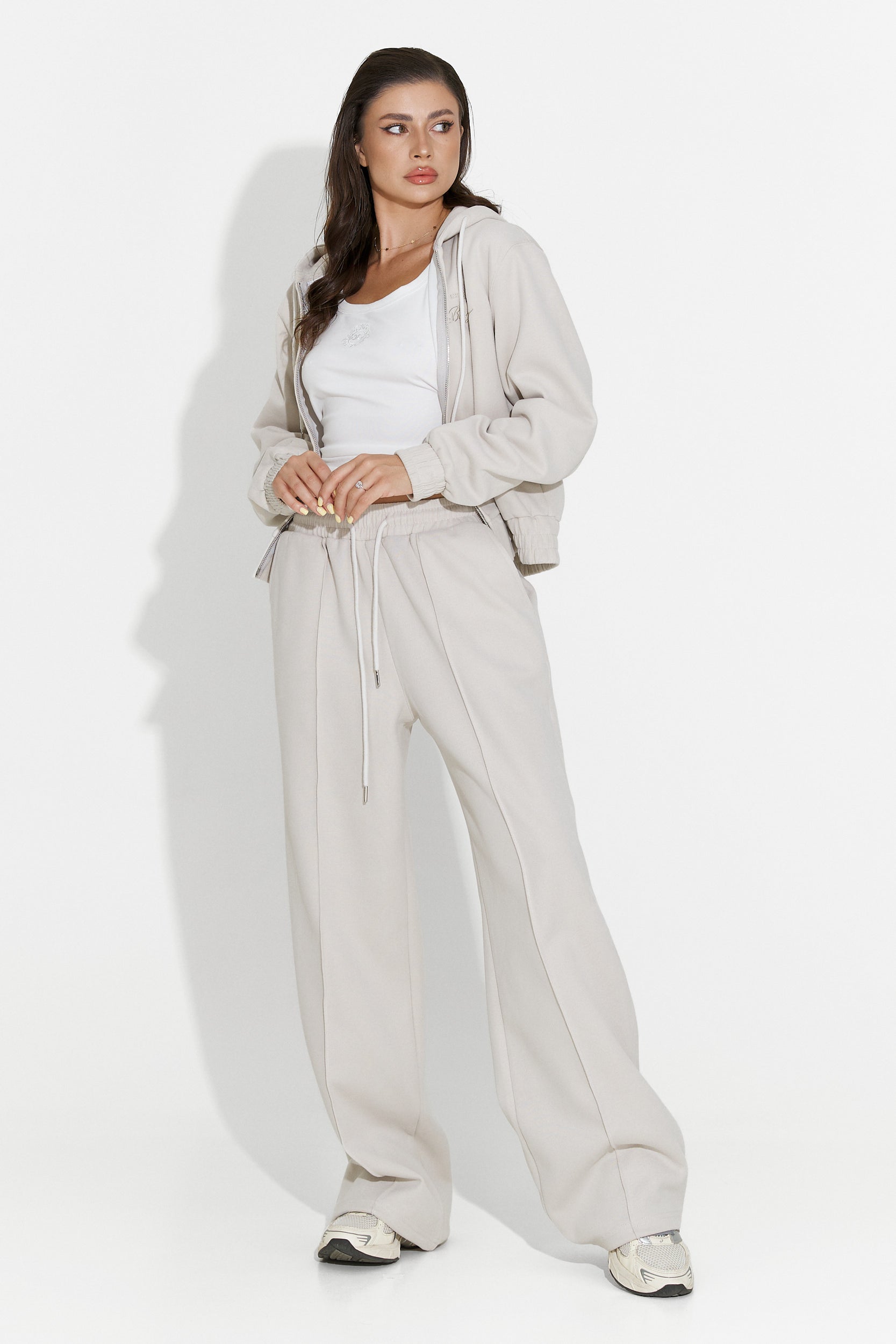 Trening dama casual grej Lorisea Bogas