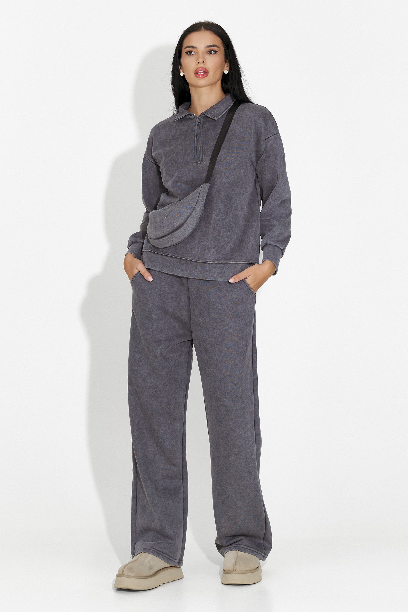 Trening dama casual gri Dionea Bogas