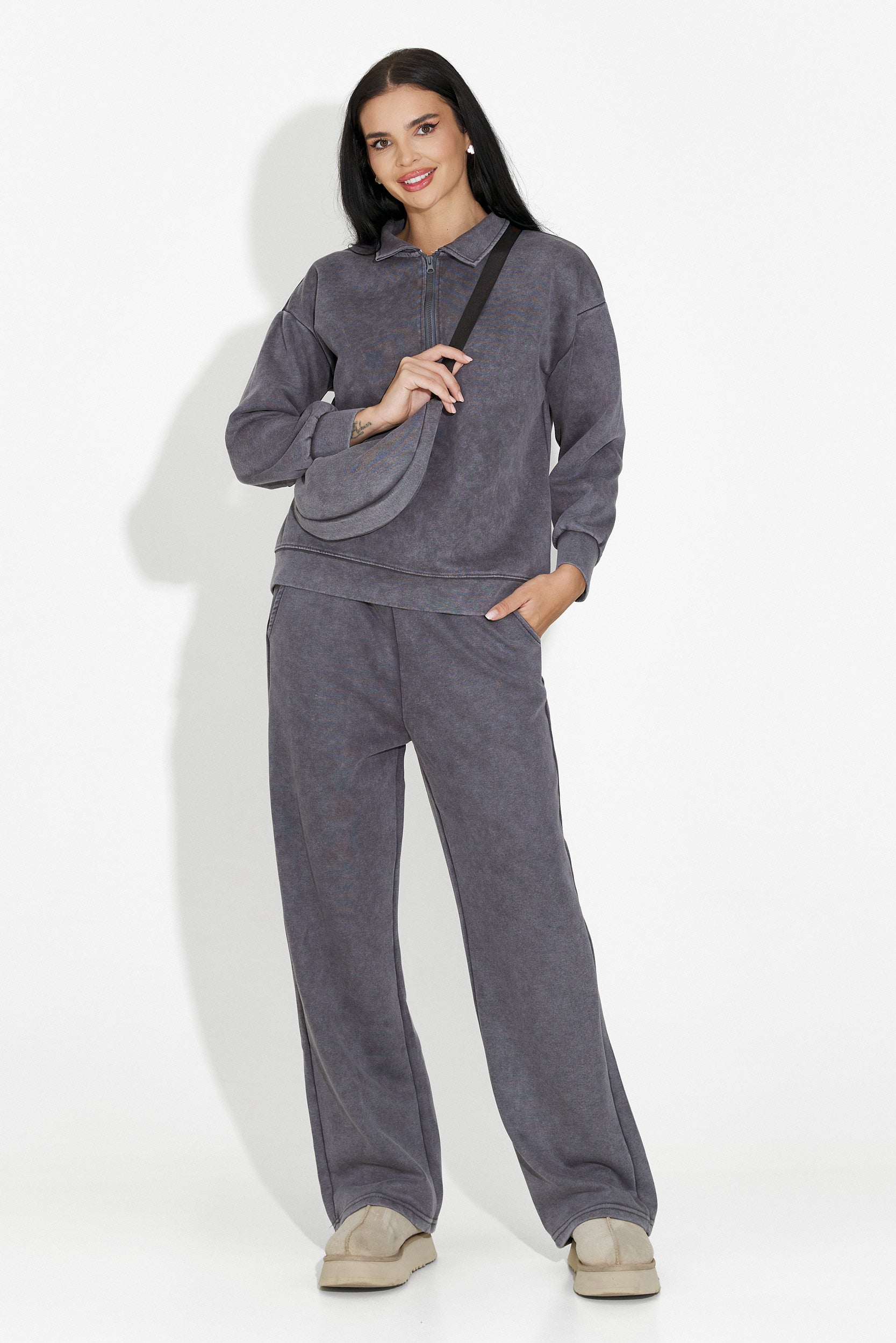 Trening dama casual gri Dionea Bogas