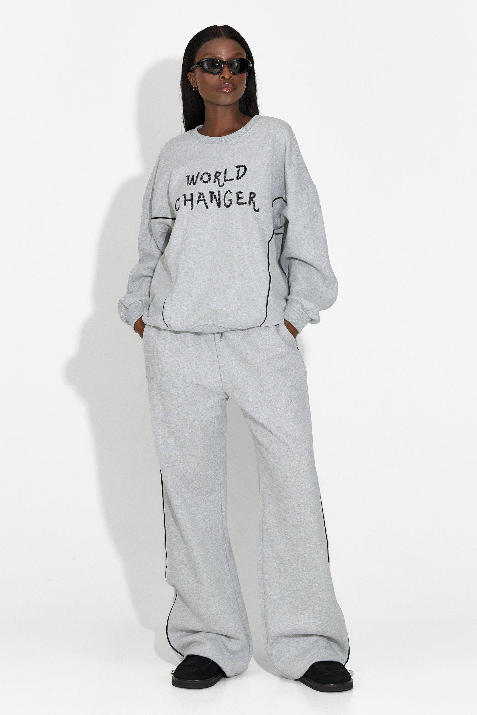 Trening dama casual gri Pavora Bogas