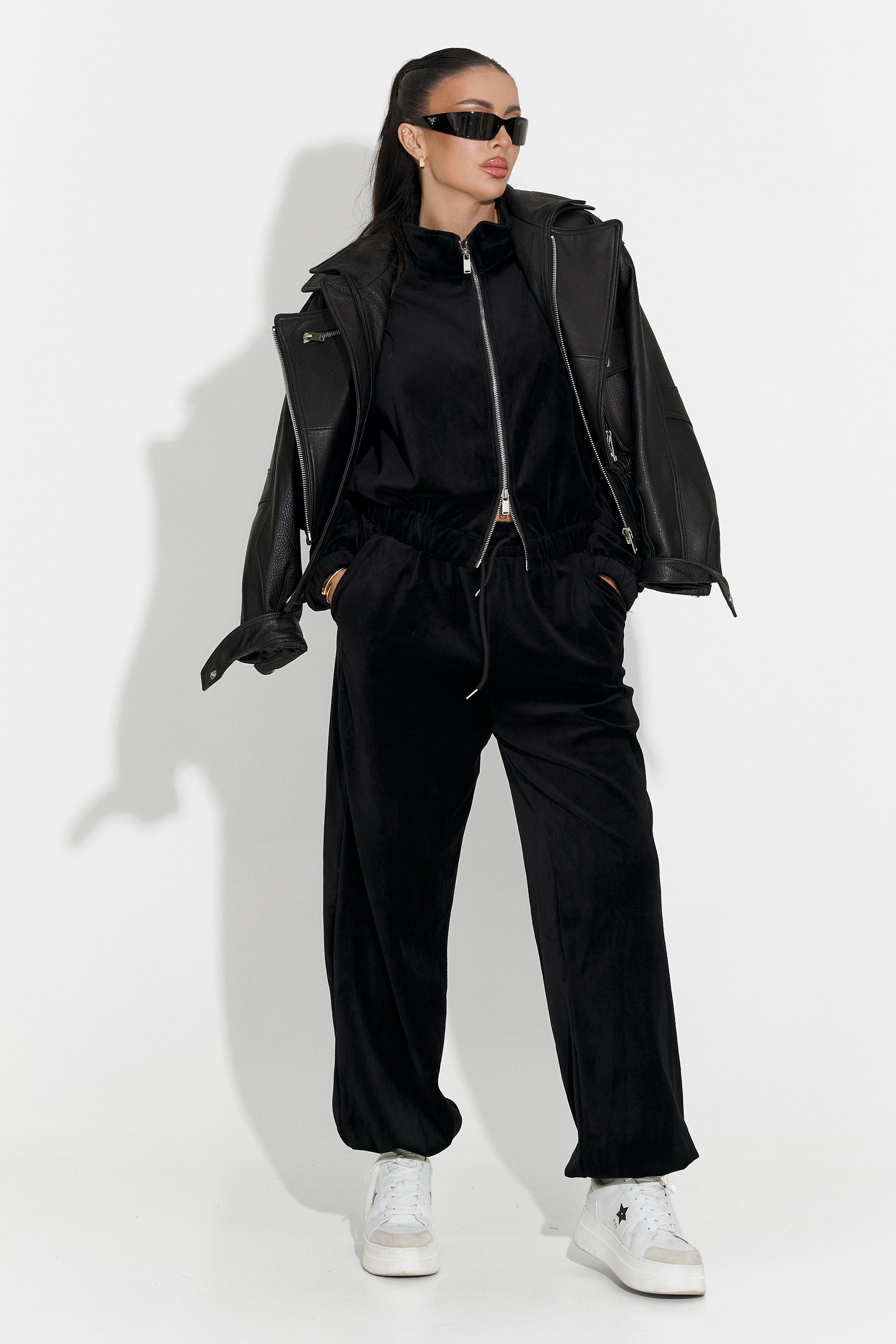 Trening dama casual negru Eidena Bogas