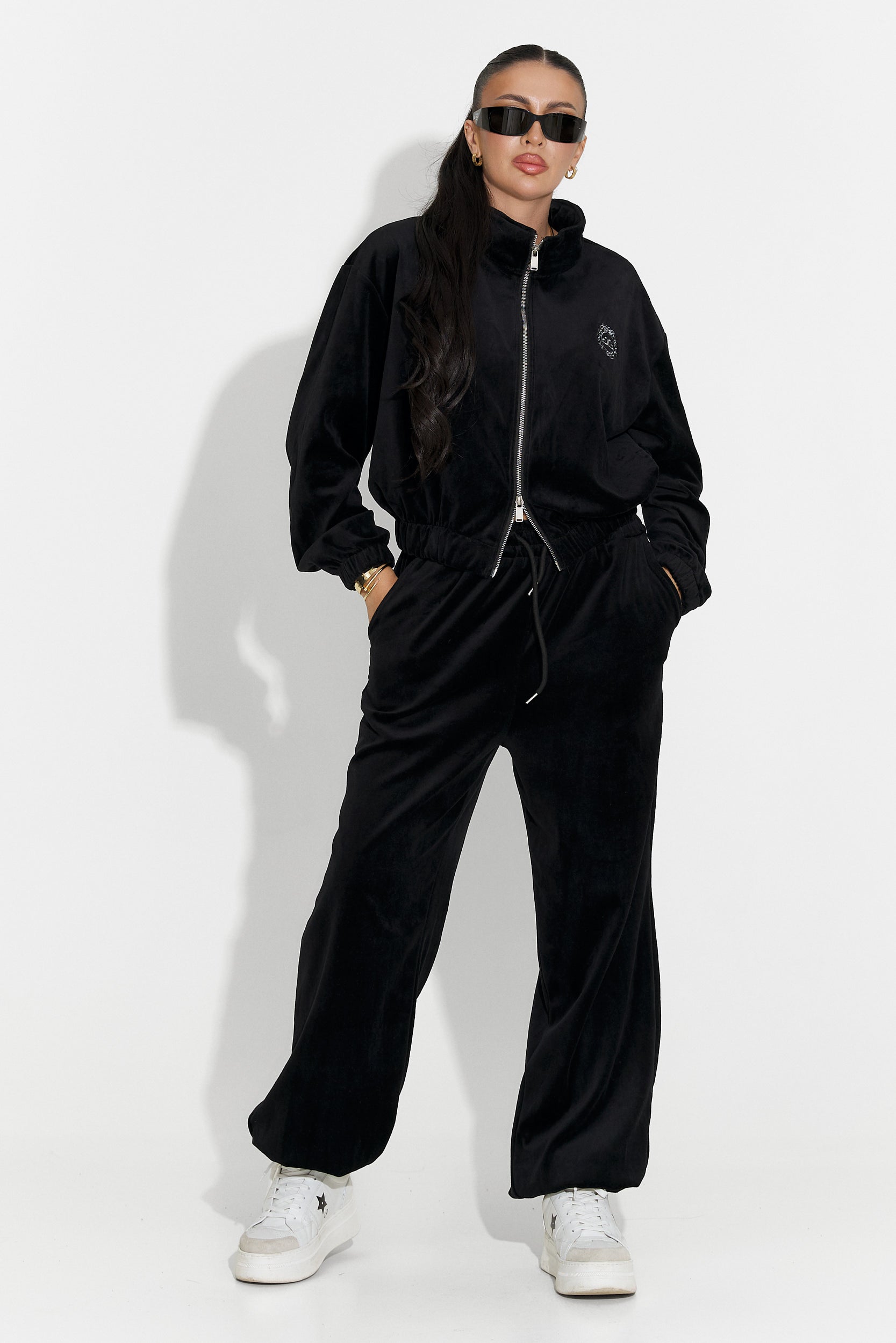 Trening dama casual negru Eidena Bogas