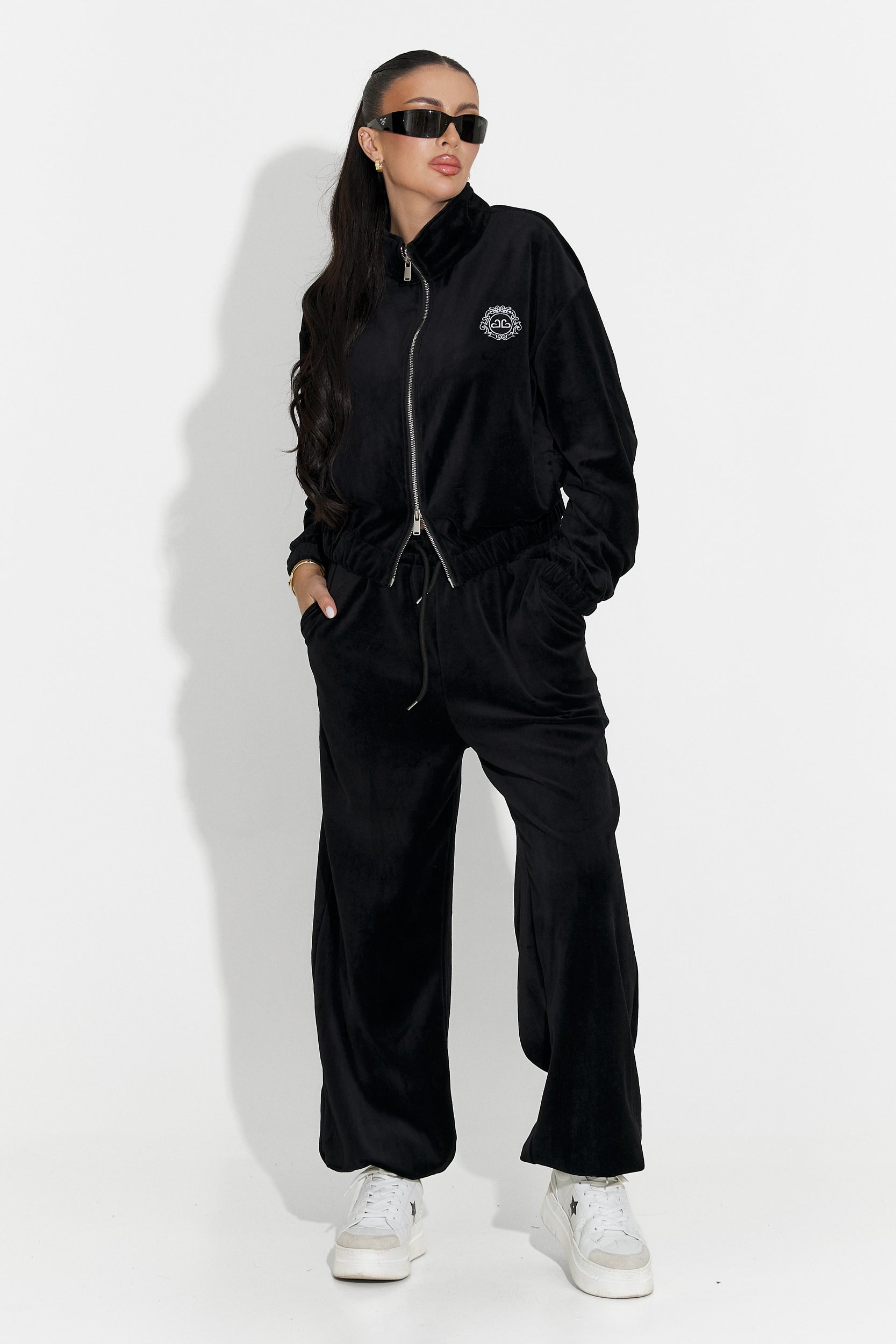 Trening dama casual negru Eidena Bogas