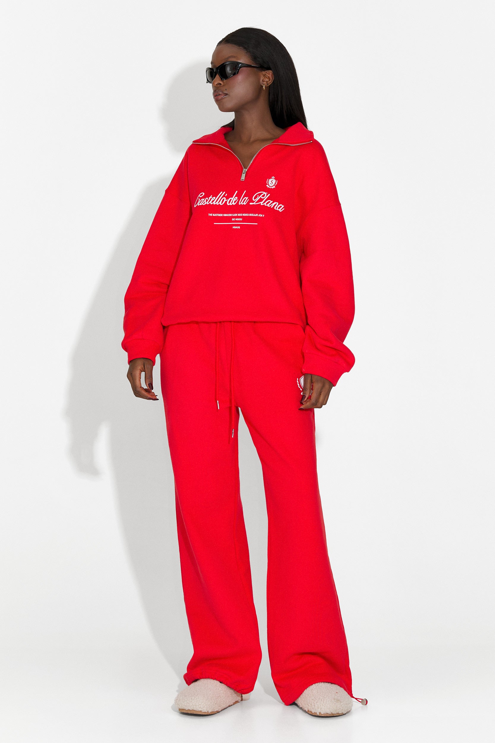 Trening dama casual rosu Civora Bogas