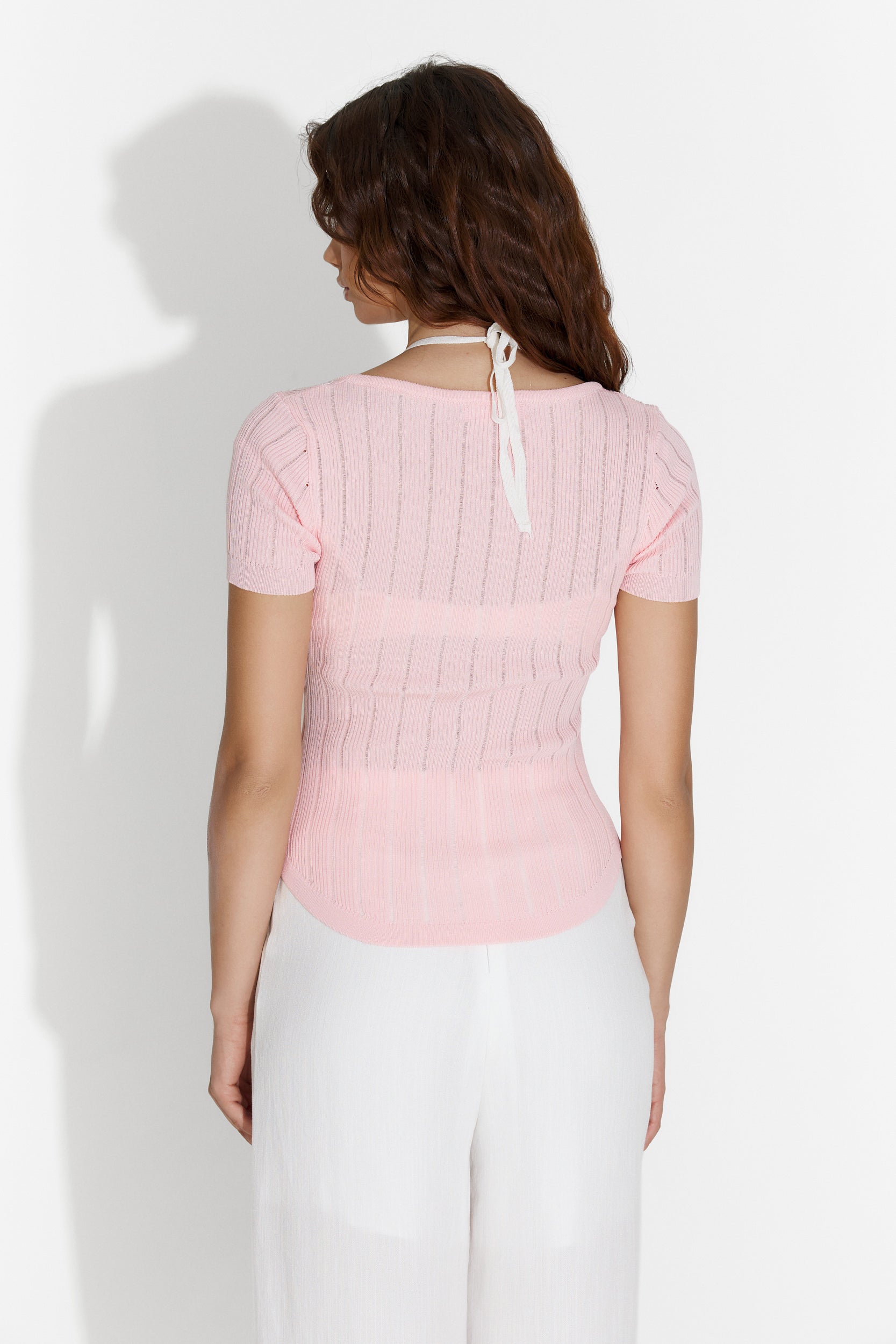 Tricou dama casual roz Melton Bogas