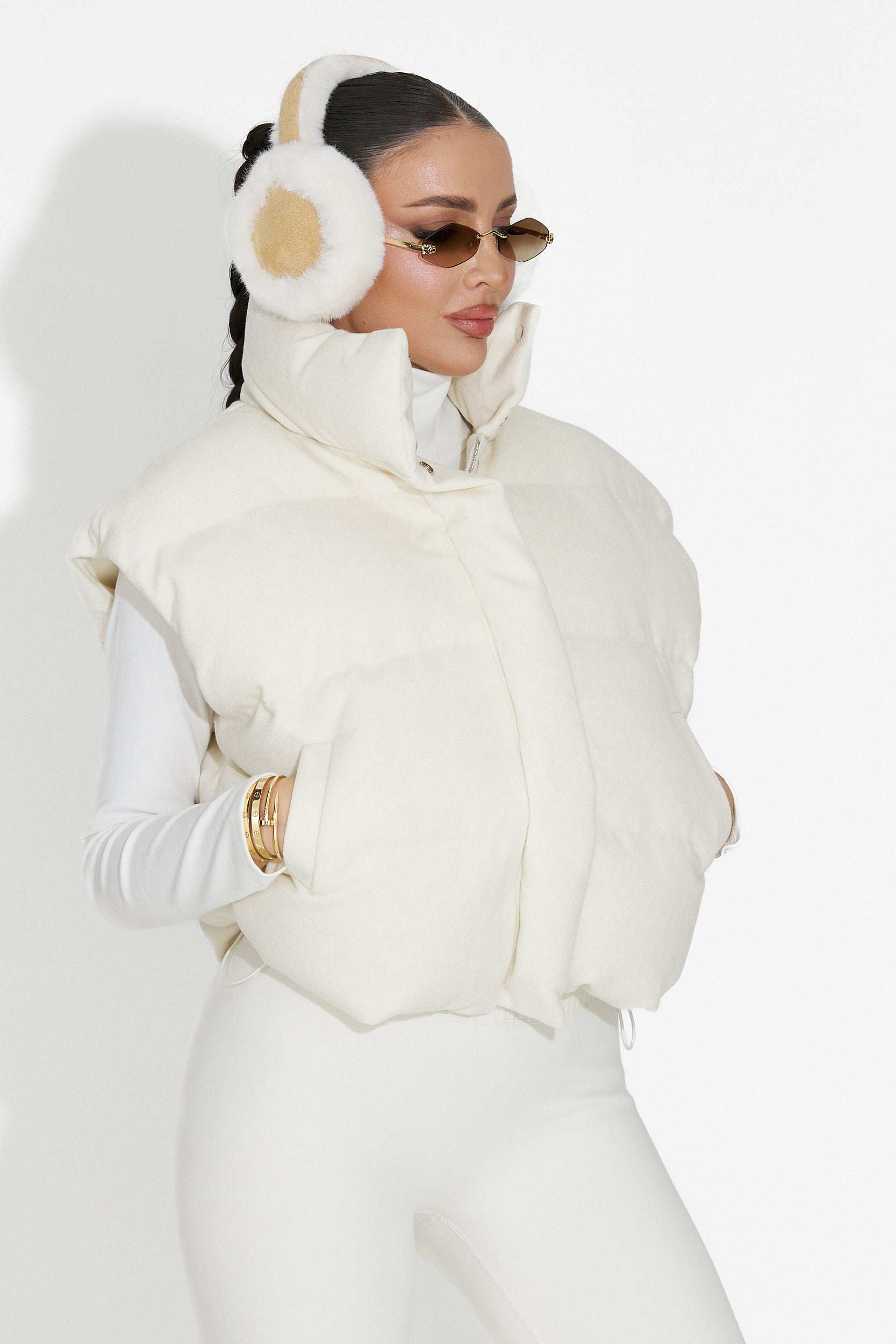 Vesta dama casual bej Cendira Bogas