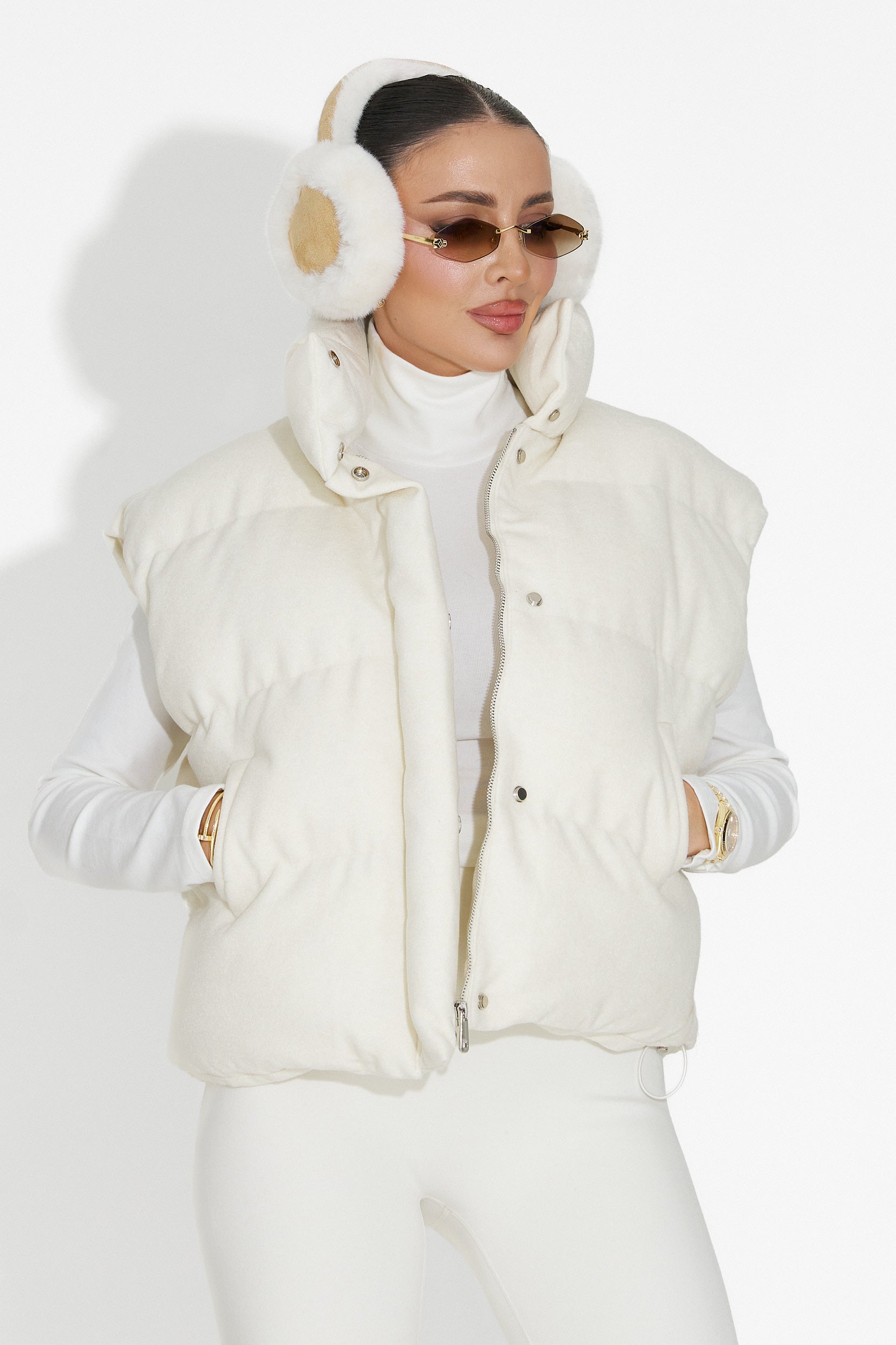 Vesta dama casual bej Cendira Bogas