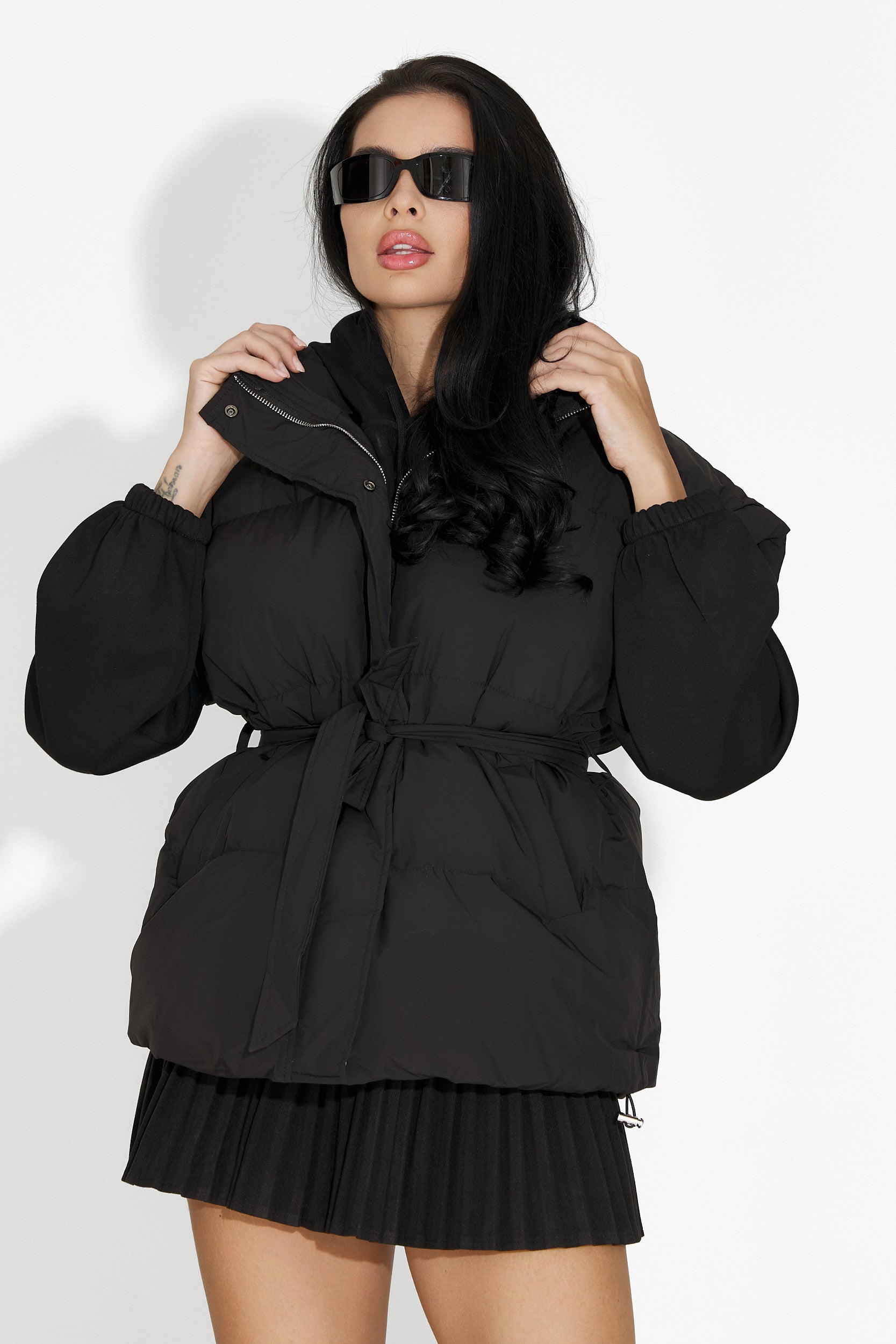 Vesta dama casual neagra Denoria Bogas