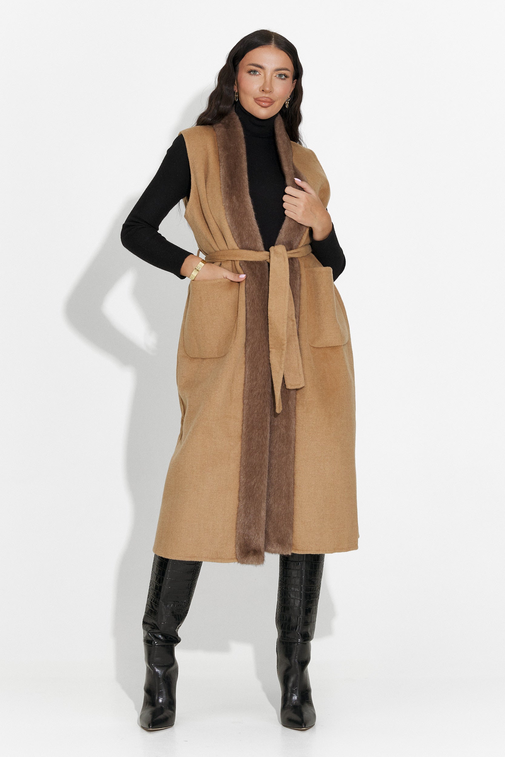 Vesta dama eleganta maro Brania Bogas