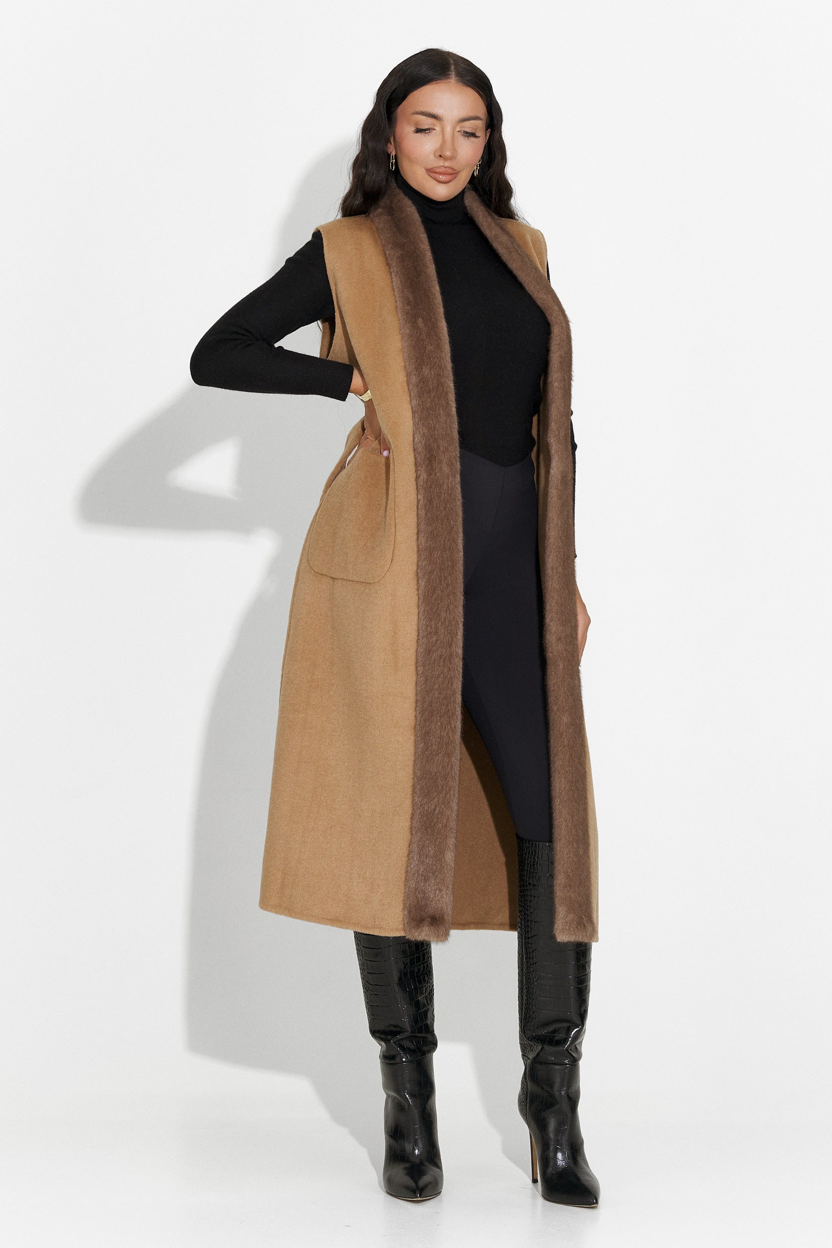 Vesta dama eleganta maro Brania Bogas